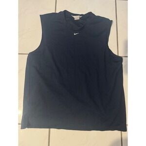 VTG Nike Mens Sleeveless Tank Top Gym Athletic Training Workout Navy Blue XXL